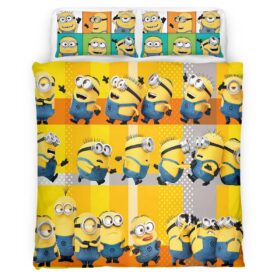 Housse De Couette Minions Personnages 01 Parure de lit Ensemble De Literie
