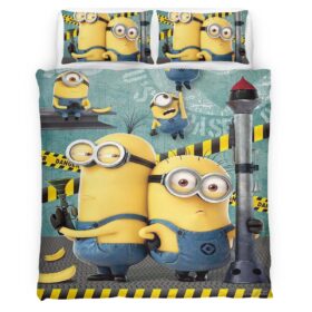 Housse De Couette Minions Personnages 16 Parure de lit Ensemble De Literie