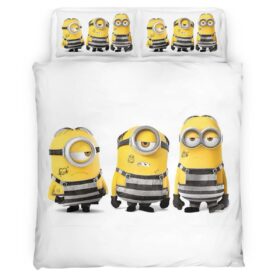 Housse De Couette Minions Personnages 24 Parure de lit Ensemble De Literie