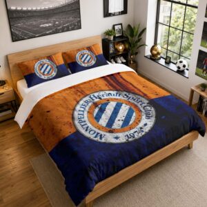 Housse De Couette Montpellier HSC 02 Parure de lit Ensemble De Literie - MHSC Ligue 1