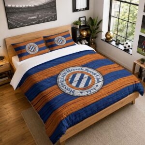 Housse De Couette Montpellier HSC 13 Parure de lit Ensemble De Literie - MHSC Ligue 1