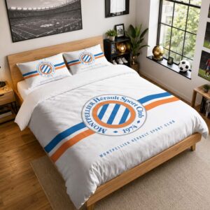 Housse De Couette Montpellier HSC 17 Parure de lit Ensemble De Literie - MHSC Ligue 1