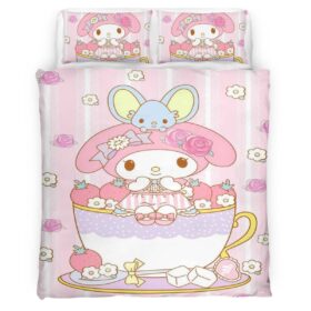 Housse De Couette My Melody & Hello Kitty 01 Parure de lit Ensemble De Literie