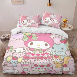 Alternative view of Housse De Couette My Melody & Hello Kitty Party 03 Parure de lit Ensemble De Literie