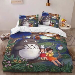 Alternative view of Housse De Couette Mon Voisin Totoro – Tous les Personnages 37 Parure de lit Ensemble De Literie