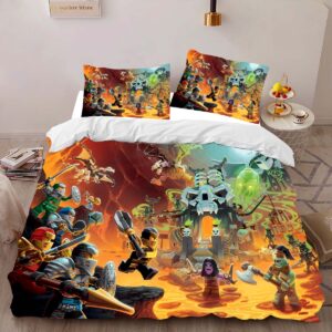 Alternative view of Housse De Couette Ninjago – Tous les Personnages 1011 Parure de lit Ensemble De Literie