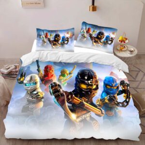 Alternative view of Housse De Couette Ninjago – Combat Tous les Personnages 1008 Parure de lit Ensemble De Literie