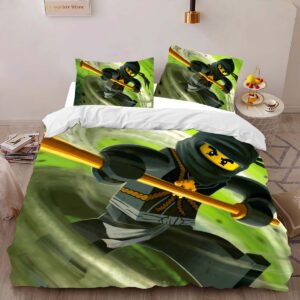 Alternative view of Housse De Couette Ninjago – Combat Tous les Personnages 1009 Parure de lit Ensemble De Literie