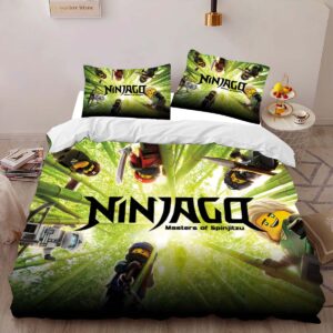 Alternative view of Housse De Couette Ninjago – Combat Tous les Personnages 1012 Parure de lit Ensemble De Literie