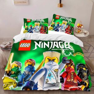 Alternative view of Housse De Couette Ninjago – Combat Tous les Personnages 1013 Parure de lit Ensemble De Literie