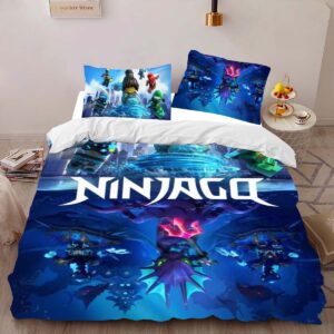 Alternative view of Housse De Couette Ninjago – Combat Tous les Personnages 1015 Parure de lit Ensemble De Literie