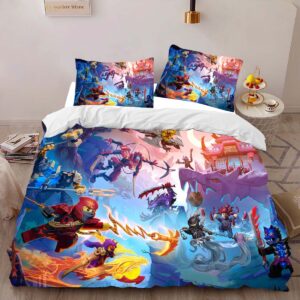 Alternative view of Housse De Couette Ninjago – Combat Tous les Personnages 1018 Parure de lit Ensemble De Literie
