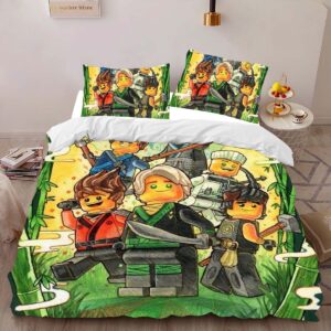Alternative view of Housse De Couette Ninjago – Combat Tous les Personnages 1019 Parure de lit Ensemble De Literie