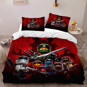 Alternative view of Housse De Couette Ninjago – Lloyd, Kai, Jay, Nya, Cole, Zane Parure de lit Ensemble De Literie