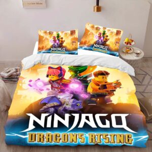 Alternative view of Housse De Couette Ninjago – Dragons Rising Tous les Personnages 102 Parure de lit Ensemble De Literie