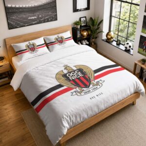 Housse De Couette OGC Nice 07 Parure de lit Ensemble De Literie - OGC Nissa Ligue 1