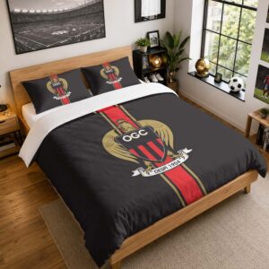 Housse De Couette OGC Nice 14 Parure de lit Ensemble De Literie - OGC Nissa Ligue 1
