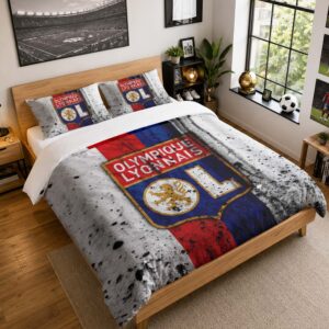 Housse De Couette Olympique Lyonnais 10 Parure de lit Ensemble De Literie - OL Ligue 1