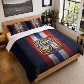 Housse De Couette Olympique Lyonnais 13 Parure de lit Ensemble De Literie – OL Ligue 1