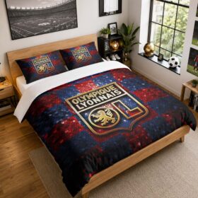 Housse De Couette Olympique Lyonnais 14 Parure de lit Ensemble De Literie – OL Ligue 1