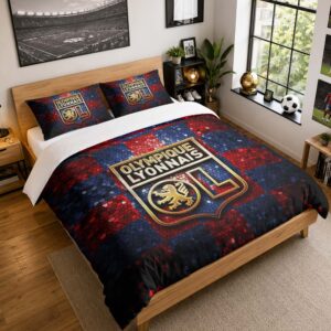 Housse De Couette Olympique Lyonnais 14 Parure de lit Ensemble De Literie - OL Ligue 1