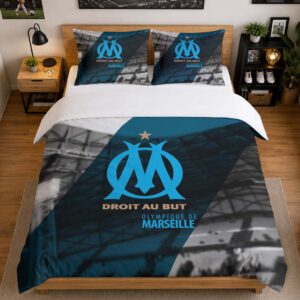 Alternative view of Housse De Couette Olympique de Marseille 01 Parure de lit Ensemble De Literie - OM Ligue 1