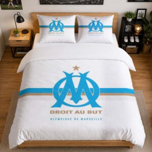 Alternative view of Housse De Couette Olympique de Marseille 06 Parure de lit Ensemble De Literie - OM Ligue 1