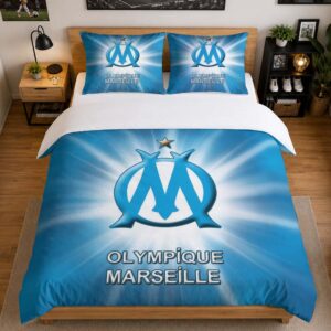 Alternative view of Housse De Couette Olympique de Marseille 17 Parure de lit Ensemble De Literie - OM Ligue 1