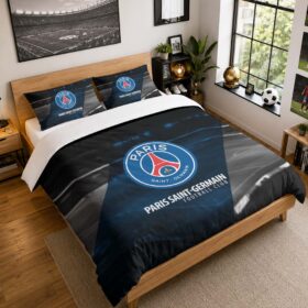 Housse De Couette Paris Saint-Germain 1 Parure de lit Ensemble De Literie – PSG Ligue 1