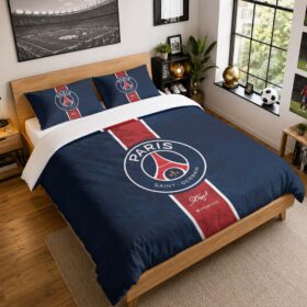 Housse De Couette Paris Saint-Germain 3 Parure de lit Ensemble De Literie – PSG Ligue 1