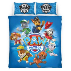 Housse De Couette Pat’ Patrouille Tous les personnages 26 Parure de lit Ensemble De Literie