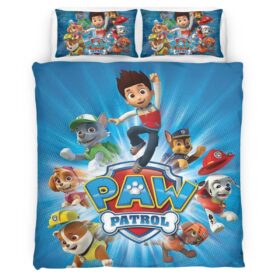 Housse De Couette Pat’ Patrouille Tous les personnages 31 Parure de lit Ensemble De Literie