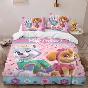 Alternative view of Housse De Couette Pat’ Patrouille Everest et Skye Parure de lit Ensemble De Literie