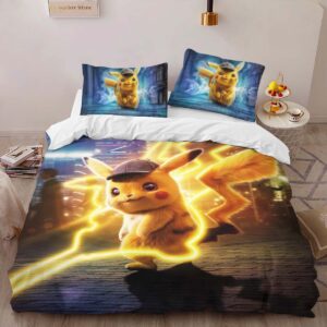 Alternative view of Housse De Couette Détective Pikachu 2 Parure de lit Ensemble De Literie