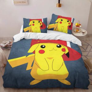 Alternative view of Housse De Couette Pikachu avec chapeau mignon Parure de lit Ensemble De Literie