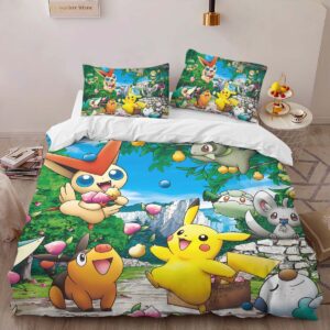 Alternative view of Housse De Couette Pokémon – Tous les Personnages 2 Parure de lit Ensemble De Literie