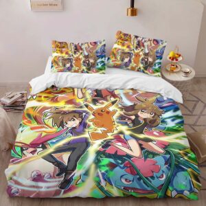 Alternative view of Housse De Couette Pokémon – Tous les Personnages 4 Parure de lit Ensemble De Literie