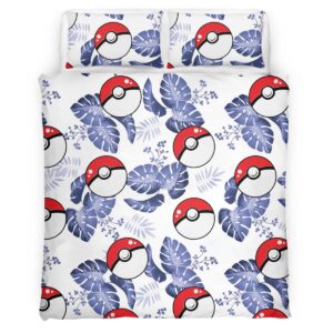Housse De Couette Poké Ball 3 Parure de lit Ensemble De Literie