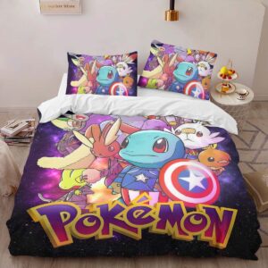 Alternative view of Housse De Couette Pokémon et Personnages Marvel Parure de lit Ensemble De Literie