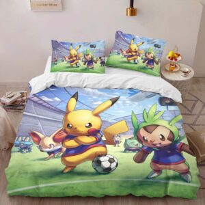 Alternative view of Housse De Couette Pikachu Football Pokémon 2 Parure de lit Ensemble De Literie