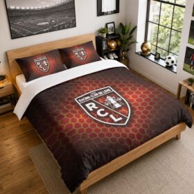 Housse De Couette RC Lens 12 Parure de lit Ensemble De Literie – RCL Ligue 1