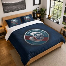 Housse De Couette RC Strasbourg Alsace 03 Parure de lit Ensemble De Literie – RCSA Ligue 1
