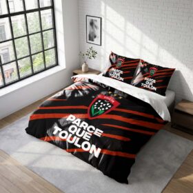 Housse De Couette RCT Toulonnais Rugby Club Parure de lit Ensemble De Literie Rugby – Model 02