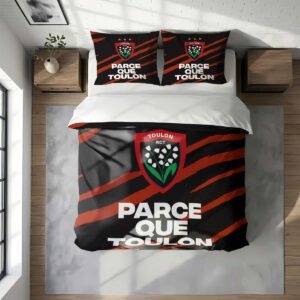 Alternative view of Housse De Couette RCT Toulonnais Rugby Club Parure de lit Ensemble De Literie Rugby - Model 02