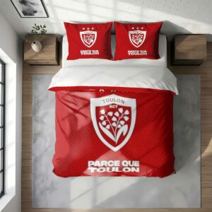 Alternative view of Housse De Couette RCT Toulonnais Rugby Club Parure de lit Ensemble De Literie Rugby - Model 07