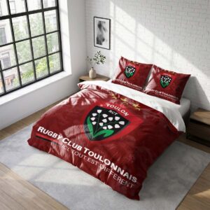 Housse De Couette RCT Toulonnais Rugby Club Parure de lit Ensemble De Literie Rugby - Model 11