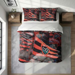 Alternative view of Housse De Couette RCT Toulonnais Rugby Club Parure de lit Ensemble De Literie Rugby - Model 12