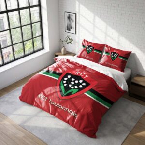 Housse De Couette RCT Toulonnais Rugby Club Parure de lit Ensemble De Literie Rugby - Model 17