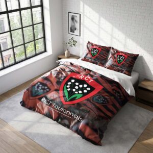 Housse De Couette RCT Toulonnais Rugby Club Parure de lit Ensemble De Literie Rugby - Model 18
