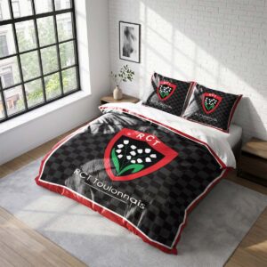 Housse De Couette RCT Toulonnais Rugby Club Parure de lit Ensemble De Literie Rugby - Model 19
